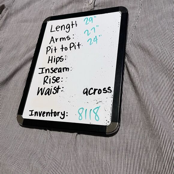 New Direction Black White Striped Henley Long Sleeve Top Womens Size 2X Peasant - Picture 11 of 11